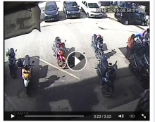 [VIDEO] Pencuri Sikat Motor Caddy Golf Cantik di Batam 