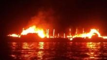Masuk Zona Terlarang, Kapal Cumi-cumi Batam Dibakar Warga di Tambelan