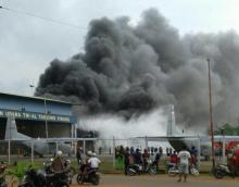 Video: Detik-detik Pangkalan Udara TNI AL Tanjungpinang Terbakar