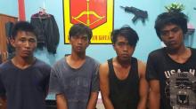 Polisi Ringkus Empat Perampok Alfamart Greeland Batam 