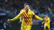 Rayakan Gol ke Gawang Atletico, Messi Dilempar Payung