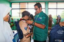 Bupati Apri Sambangi SMP 17 Bintan, Ini yang Dilakukannya