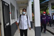 Lokasi Ujian SBMPTN di Tanjungpinang Disemprot Disinfektan