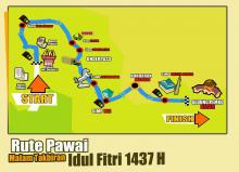 Ini Peta Rute Pawai Takbiran yang Ditutup, Kasatlantas: Cari Jalur Alternatif!