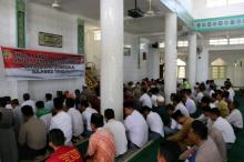 Begini Cara Polres Lingga Bersedekah untuk Korban Gempa dan Tsunami