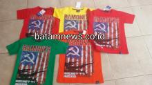 Baju Kaus Berlogo Palu Arit Dijual di Minimarket Mantan Calon Bupati Natuna
