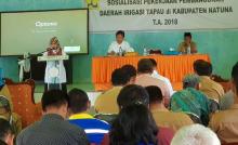 BWS Sumatera IV Bangun Jaringan Irigasi Tiga Desa di Natuna, Ini Wilayahnya