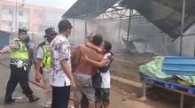 Kebakaran Hanguskan Lapak Seken di Taman Raya Square