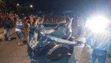 Pengemudi Mobil Tewas Tabrak Tiang Listrik di Simpang Karambia Cafe