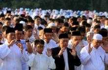 Ratusan Warga Pontianak Rayakan Lebaran Hari Ini