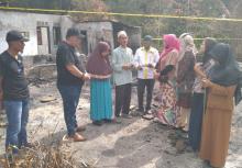 Perpat Salurkan Bantuan untuk Korban Kebakaran Rumah di Lingga