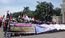 Ratusan Buruh Sudah Berkumpul di Engku Putri