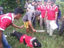 Pembunuh Sadis Natuna Grogi saat Rekonstruksi 16 Adegan Maut