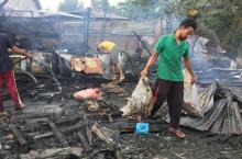 Kerugian Kebakaran Gudang Ikan Ratusan Juta