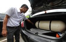 Sopir Taksi Ini Klaim Pemakaian Bahan Bakar Gas Hemat 50 Persen