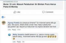 Protes Warganet Soal Penerapan E-Money di Pelabuhan Sri Bintan Pura