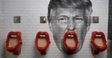 Donald Trump Diedit Jadi Wallpaper Toilet ala Rolling Stone