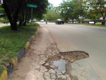 Banyak Lubang, Jalan Laksamana Bintan Rawan Kecelakaan
