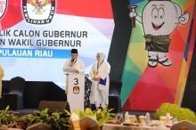 Debat Calon Gubernur Kepri: Ansar- Marlin Tak hanya Libatkan Milenial jadi Stafsus