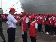 500 Pemuda Nusantara Keliling Pulau Bintan dengan KRI Banda Aceh
