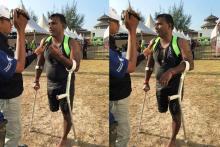 Hanya Punya Satu Kaki, Abdul Buat Orang Terperangah dalam Lomba Ironman
