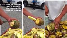 [VIDEO] Cara Mengupas Nenas Secara Higienis Ini Bikin Kagum 