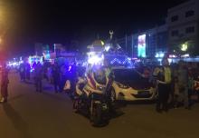 Ratusan Kendaraan Pawai Takbir Dilepas dari Palm Spring