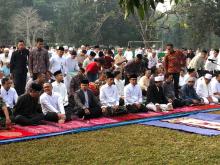 Presiden Jokowi dan Ibu Iriana Salat Idul Adha di Kebun Raya Bogor