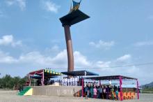 Tugu Cangkul Jadi Saksi Peringatan HUT RI ke-73 di Lingga Utara