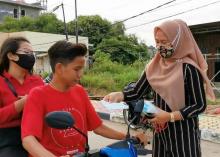 Pemuda Lintas Organisasi Sebar 10 Ribu Masker di Karimun