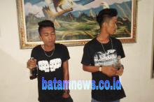 Ini Gaya Dua Pemuda Mabuk Berat yang Diamankan Petugas Polsek Sekupang