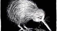 Mengenal Kartunis Selandia Baru yang Membuat Ilustrasi Burung Kiwi Menangis