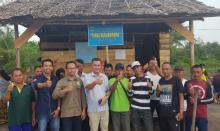 Dinas Perikanan Lingga Panen Parsial Udang Vaname di Tinjul dan Marok Kecil