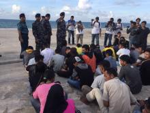 TNI AL Gagalkan Penyelundupan Puluhan TKI Ilegal di Perairan Batam