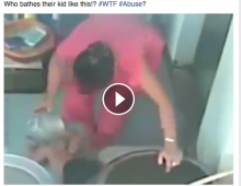[VIDEO] Netizen Geram Lihat Cara Seorang Wanita Mandikan Bayi dengan Cara Diinjak