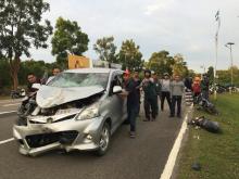 Dua Orang Luka Parah Tabrakan di Simpang Tiga Lagoi Bintan