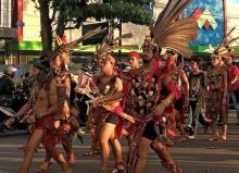 Suku Aborigin Ikut Ambil Bagian di Gelaran Gawai Dayak
