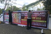 Puluhan Spanduk Gelorakan Millenial Road Safety Festival Bertebaran di Batam