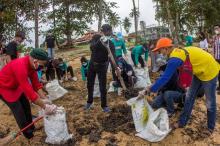 Amsakar Keliling, Ikut Goro hingga Bersihkan Limbah Minyak di Pantai