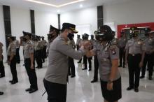 Puluhan Personel Polres Lingga Naik Pangkat