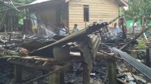 Rumah Seorang Janda Nyaris Ludes Terbakar