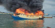 Kapal Bermuatan BBM Subsidi Meledak di Natuna