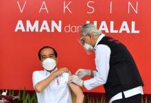 Kata Presiden Jokowi Sebelum dan Sesudah Divaksin Covid-19