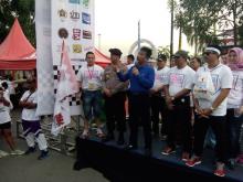 Polda Kepri Pamer Helikopter dan Barakuda di Ajang Color Marathon 