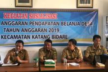 Camat Katang Minta Desa Prioritas Anggarkan Bidang Pemberdayaan