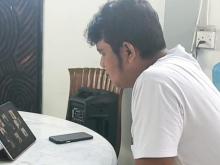 Social Distancing, Penampakan Bupati Bintan Rapat Online dengan Kepala OPD 