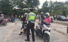  Satlantas Gelar Razia Zebra di Depan Kantor Polresta Barelang