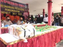 Bandar Narkoba Simpan Sabu-sabu di Gudang Musala, Polda Kepri Sita 46 Kg