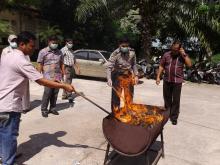 Kok Polisi Batam Sisihkan Barang Bukti Ganja Saat Pemusnahan? Rupanya Ini Alasannya 