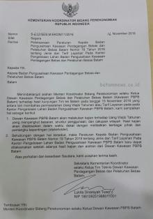 Kemenko Perekonomian Terbitkan SK Penundaan Perka No 19